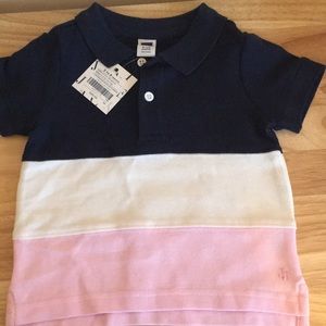 Multi color infant polo shirt